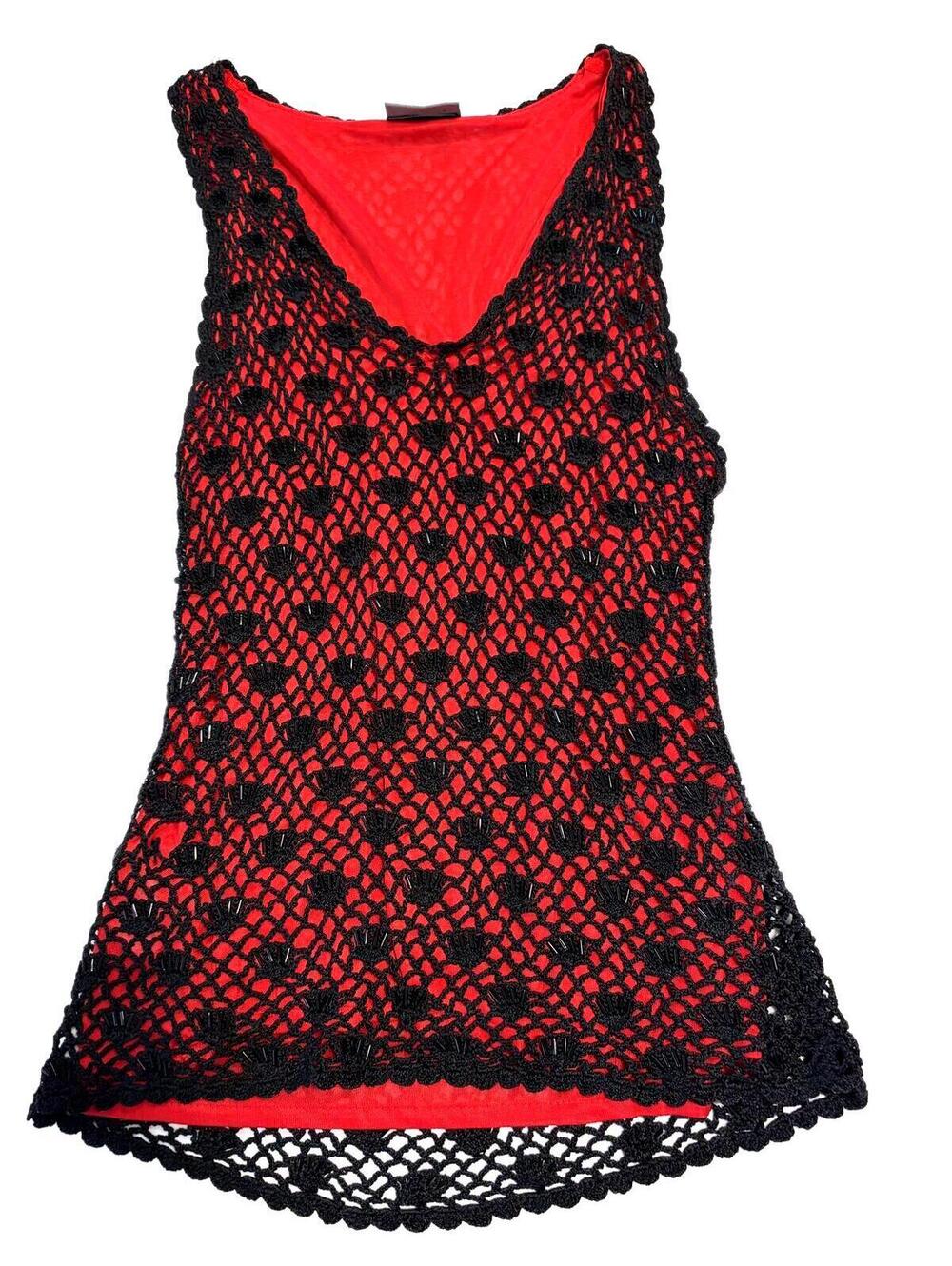 Y2k grunge festival bohemian scalloped crocheted top